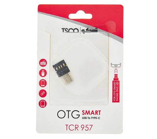 تبدیل OTG تسکو USB به USB-C مدل TCR 957