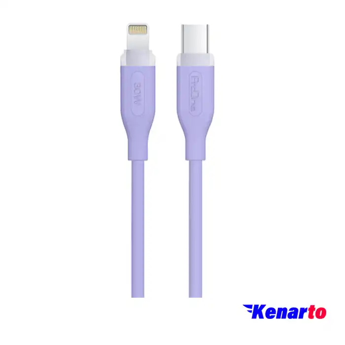 کابل تبدیل Type-C به Lightining پرووان مدل PCC122 طول 1 متر