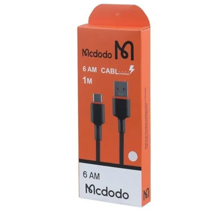 کابل تبدیل USB به USB-C مک دودو 6A طول 1 متر