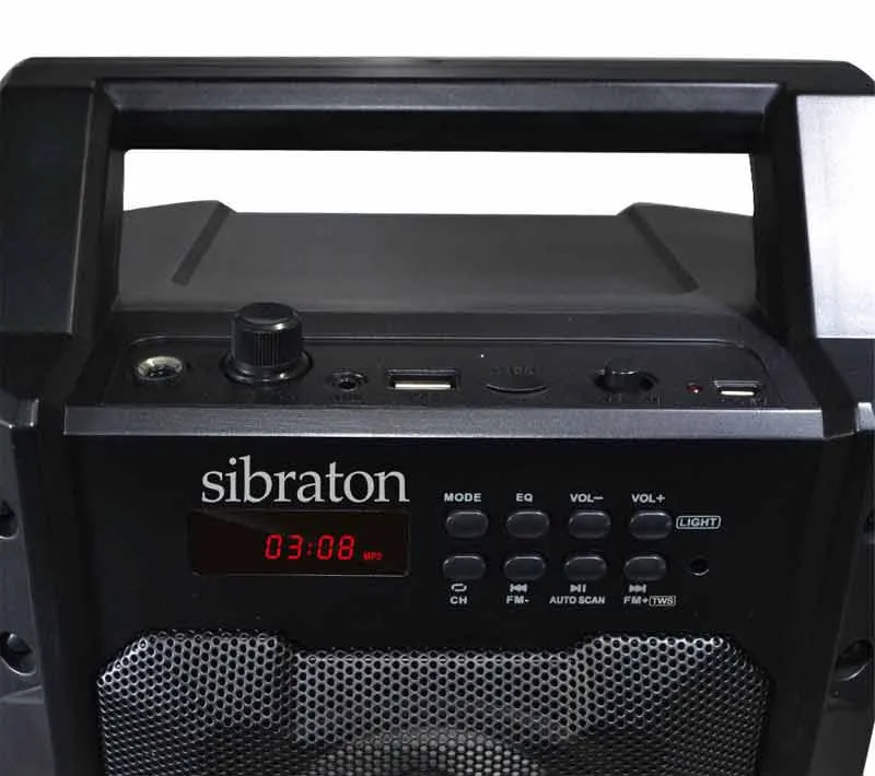 اسپیکر بلوتوثی قابل حمل سیبراتون مدل S-BS815