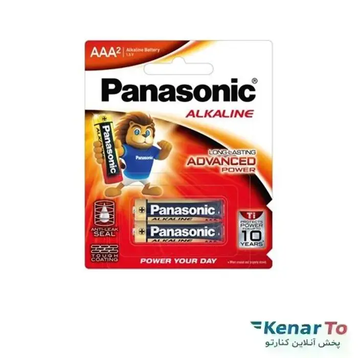 باتری نیم قلمی آلکالاین پاناسونیک مدل Advance Power 1.5V بسته 2 عددی