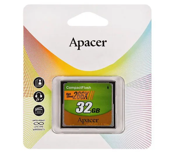 کارت حافظه CF اپیسر مدل High Speed سرعت 266X ظرفیت 32 گیگابایت