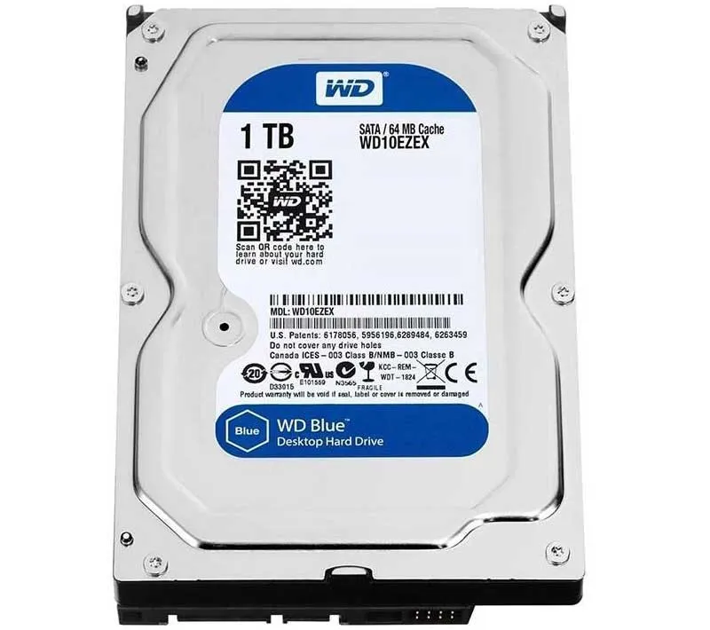 هارددیسک اینترنال وسترن دیجیتال مدل Blue ظرفیت 1 ترابایت
