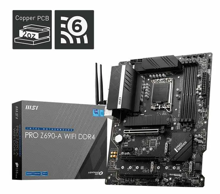 مادربرد ام اس آی مدل PRO Z690-A WIFI DDR4
