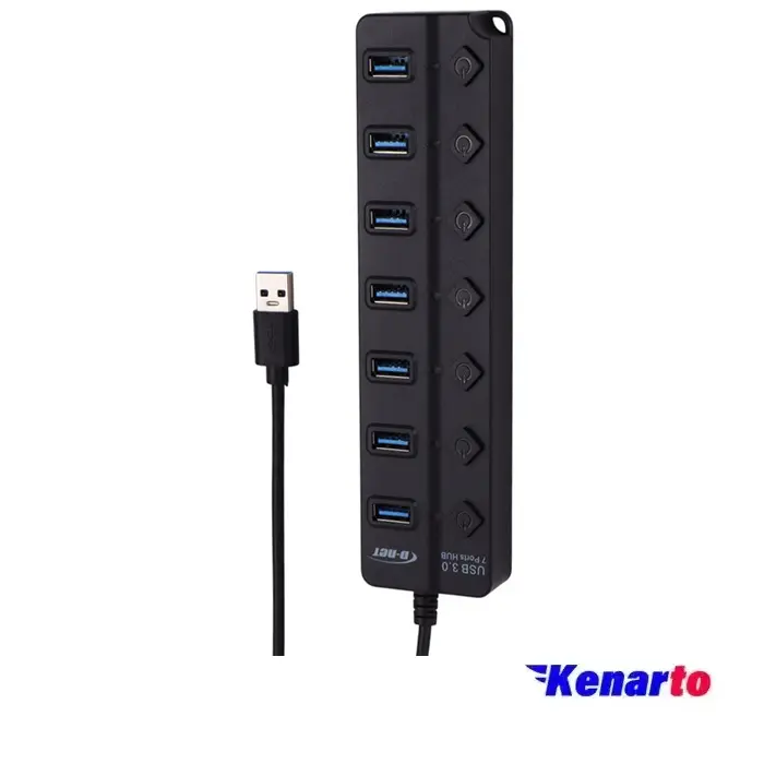 هاب 7 پورت USB 3.0 دی نت DT-480 کلید دار