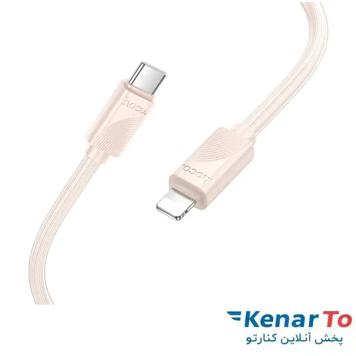 کابل تبدیل Type-C به لایتنینگ هوکو مدل X114 طول 1 متر