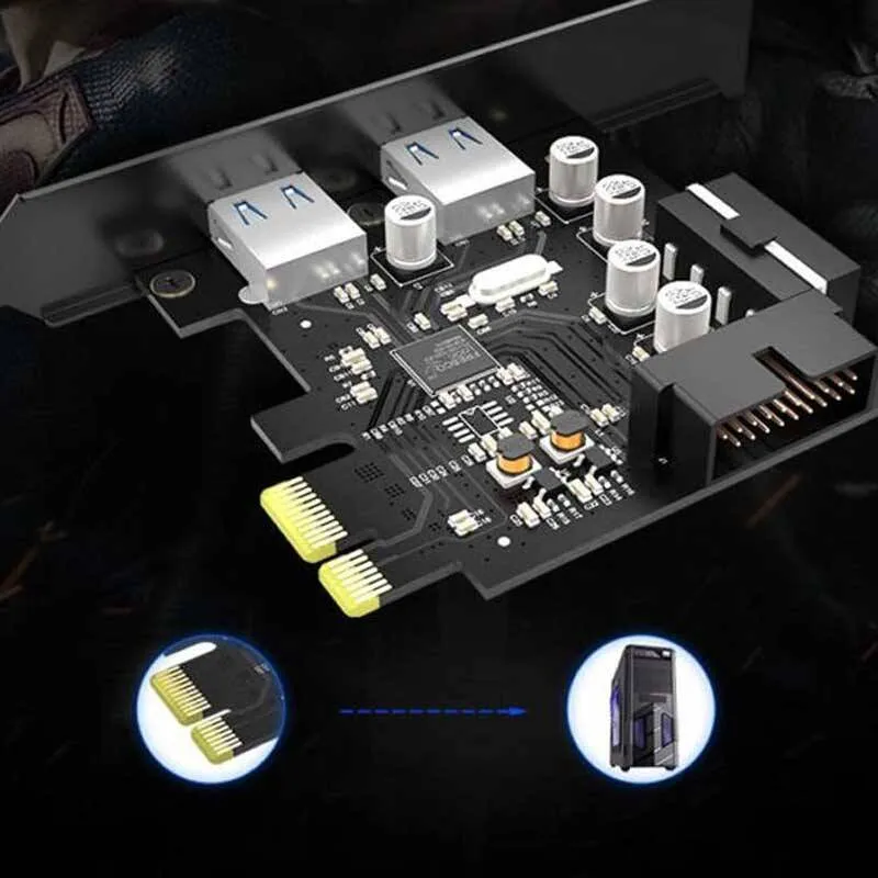 کارت 2 پورت USB3.0 PCI-E اوریکو مدل PME-4UI