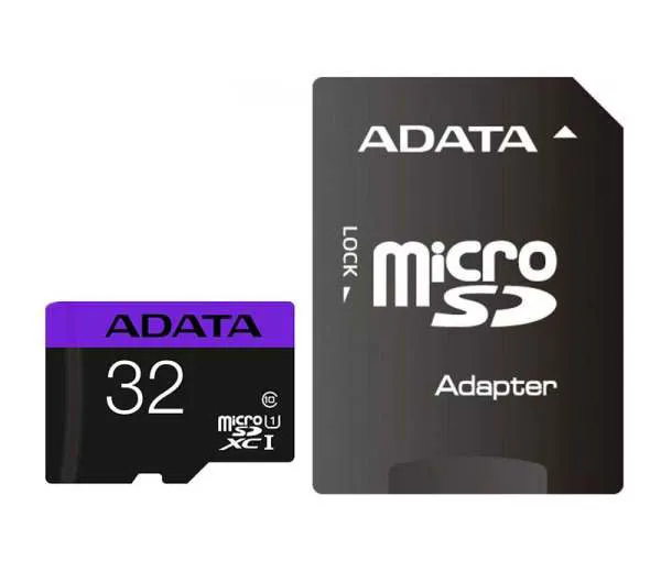کارت حافظه‌ microSDHC ای دیتا مدل Premier کلاس 10 استاندارد UHS-I U1 سرعت 80MBps ظرفیت 32 گیگابایت