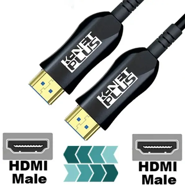 کابل HDMI فیبر نوری کی نت پلاس مدل KP-CHAOC300 8K طول 30 متری