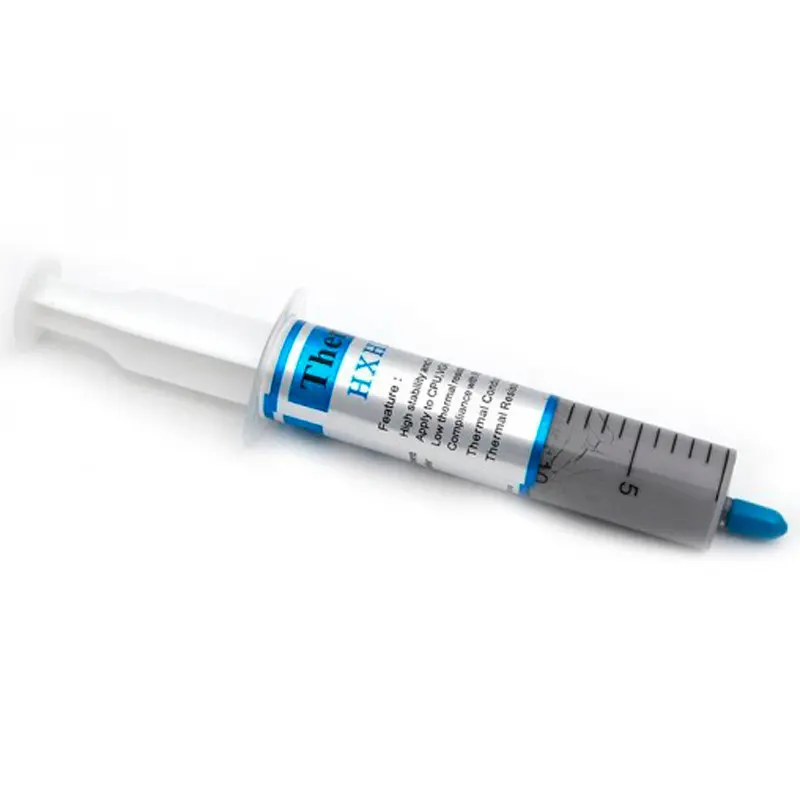 خمیر سیلیکون سرنگی نقره ای مدل HF-190 20g