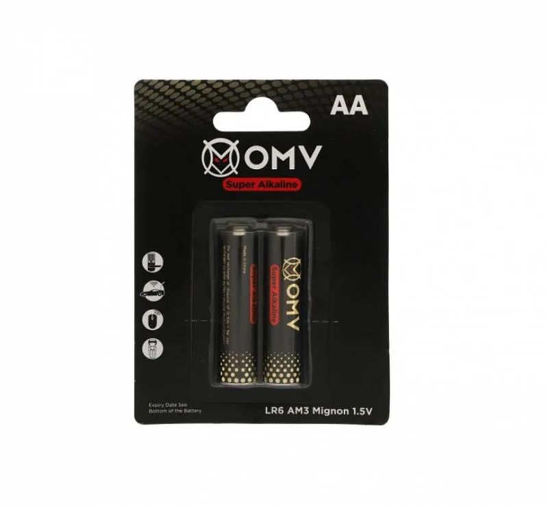 باتری قلمی OMV مدل Alkaline بسته 2 عددی