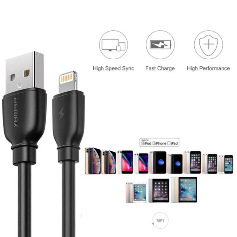 کابل تبدیل USB به Lightining ریمکس مدل RC-138i طول 1 متر