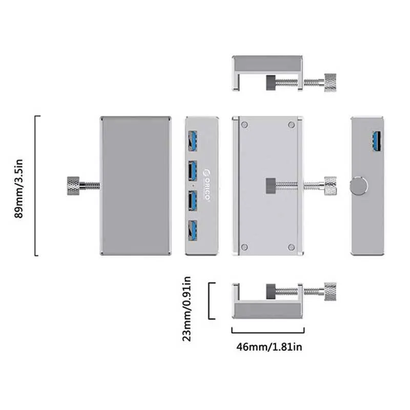 هاب 4 پورت USB 3.0 اوریکو مدل MH4PU-SV