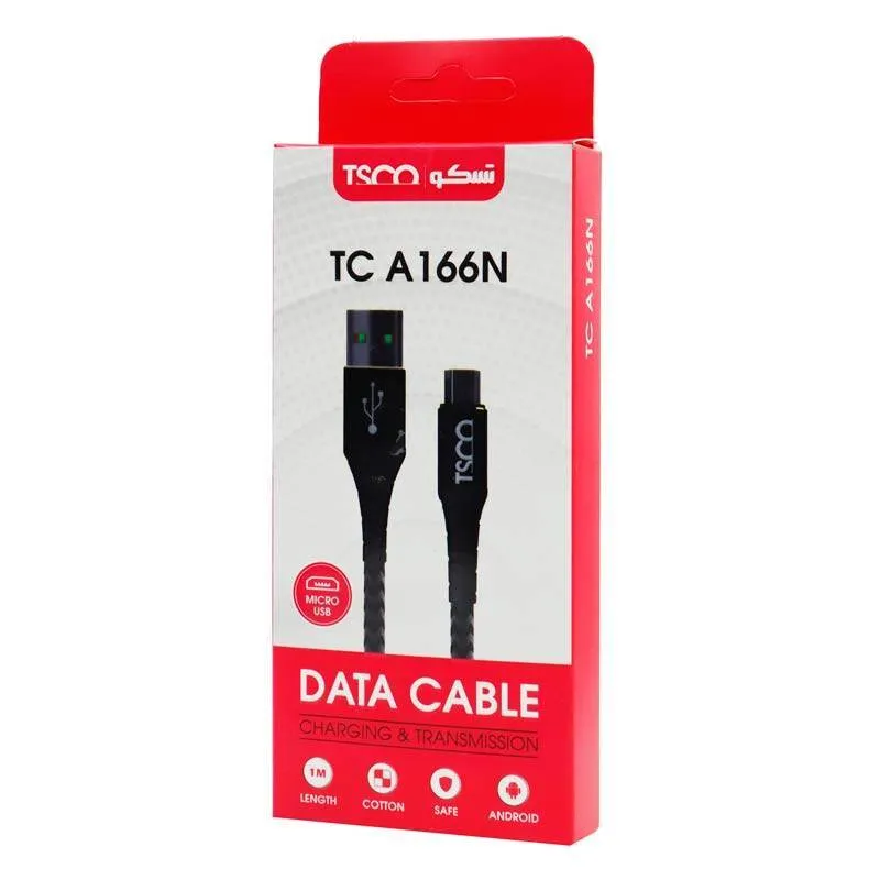 کابل تبدیل USB به MicroUSB تسکو مدل TC A166N طول 1 متر
