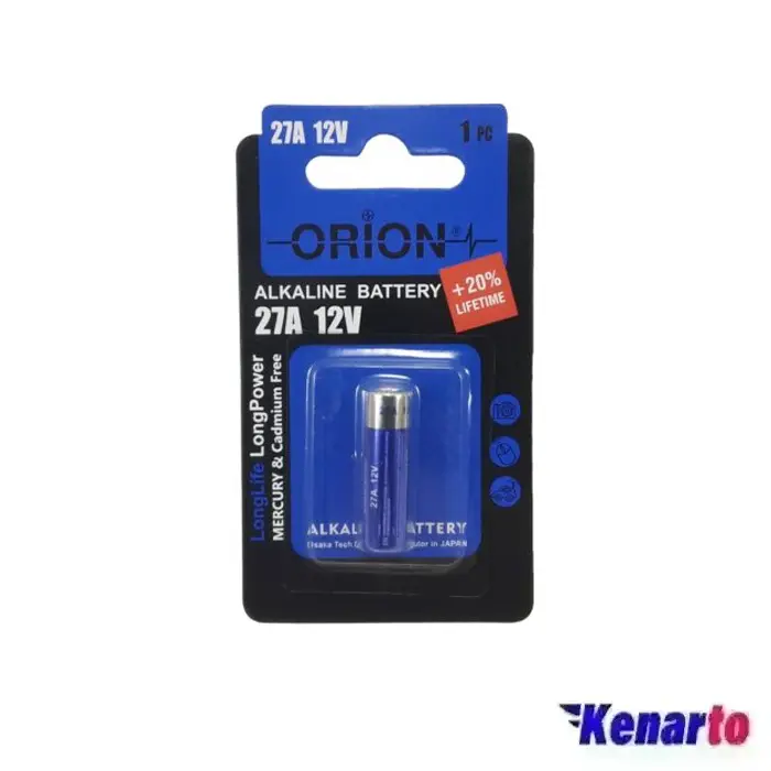 باتری ریموت کنترل 27A اوریون مدل Alkaline 12V