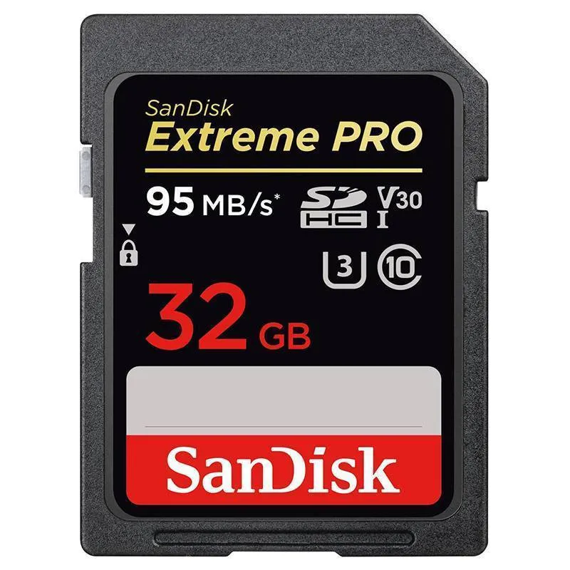 کارت حافظه SDHC سن دیسک مدل Extreme PRO V30 کلاس 10 استاندارد UHS-I سرعت 95MBps ظرفیت 32 گیگابایت