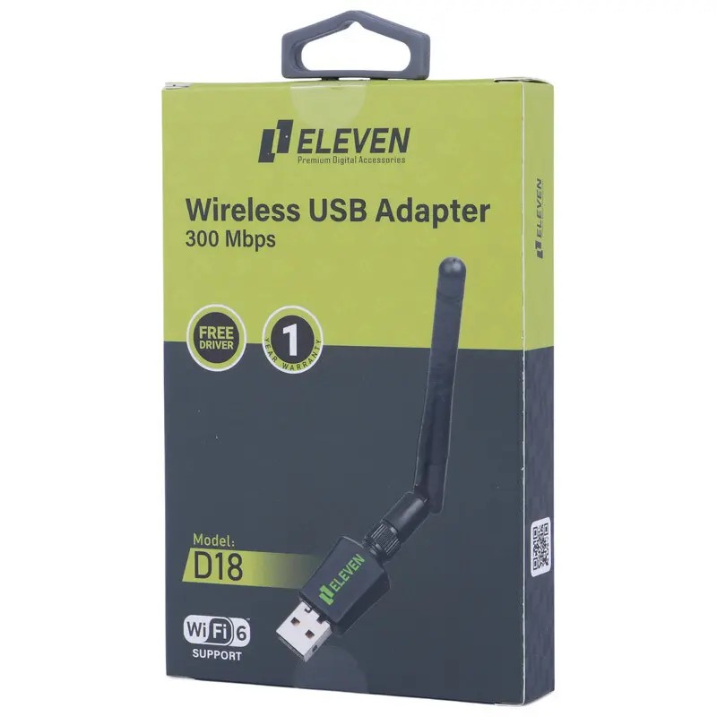 کارت شبکه بی سیم آنتن دار  ایلون مدل D18 300Mbps