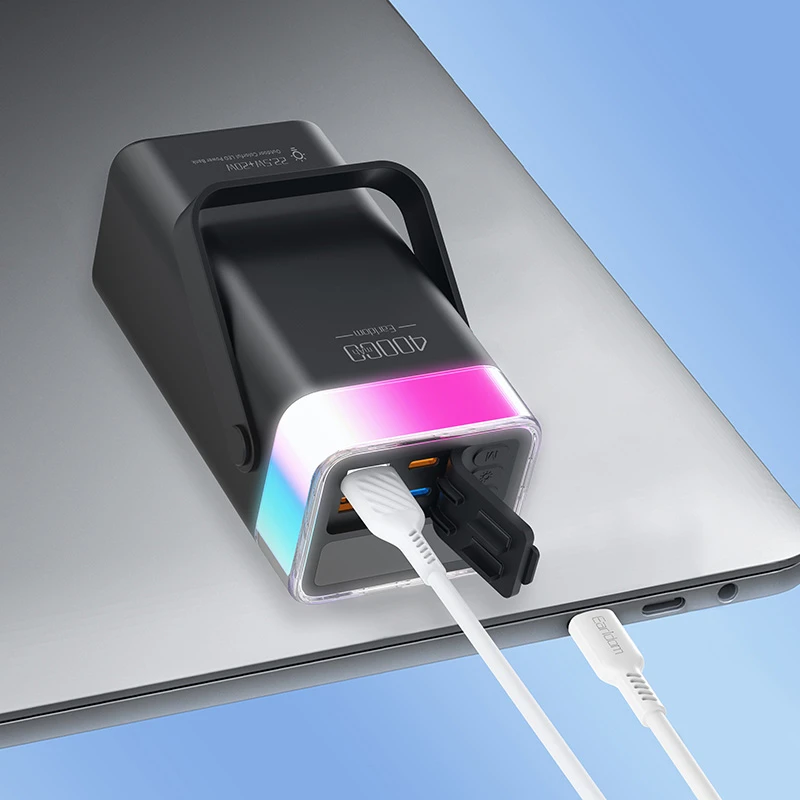 شارژر همراه ارلدام مدل ET-PD38 QC3.0 PD 20W ظرفیت 40000 میلی‌آمپر ساعت