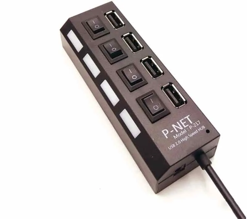 هاب یو اس بی 4 پورت پی نت مدل P-217
