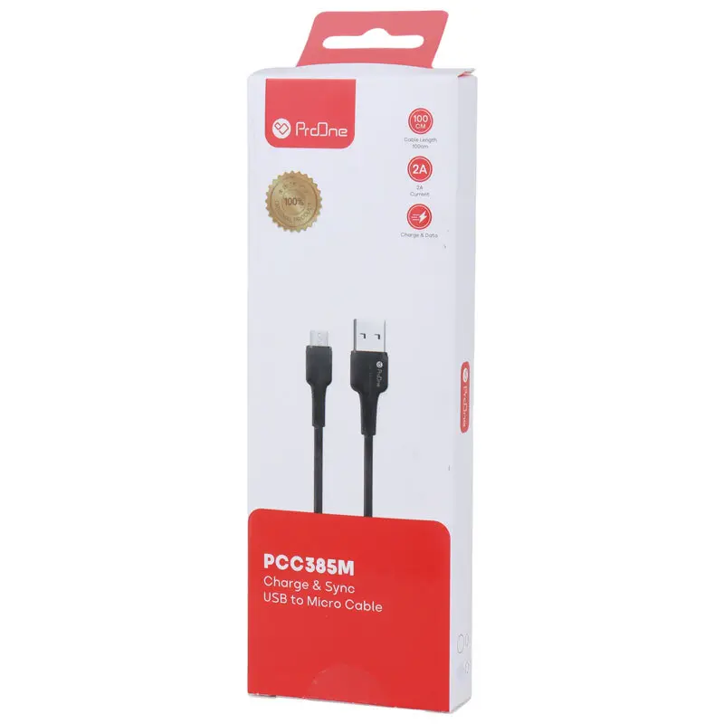 کابل تبدیل USB به MicroUSB پرووان مدل PCC385M طول 1 متر