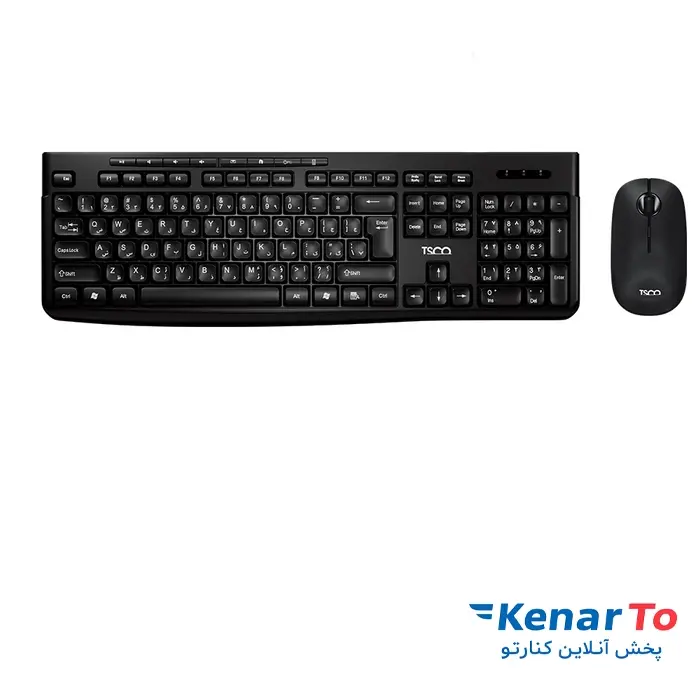 کیبورد و ماوس بی سیم تسکو مدل TKM 7027W