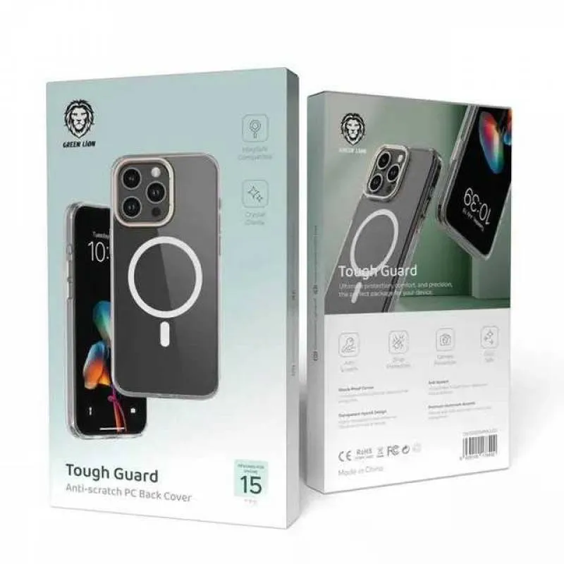 کاور گوشی گرین لاین مدل Tough MageSafe مناسب برای iphone 15 pro
