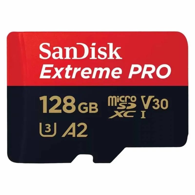 کارت حافظه microSDXC سن دیسک مدل A2 کلاس 10 استاندارد سرعت 200MBps ظرفیت 128 گیگابایت