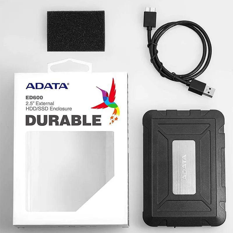 باکس هارد دیسک 2.5 اینچ USB 3.1 ای دیتا مدل ED600