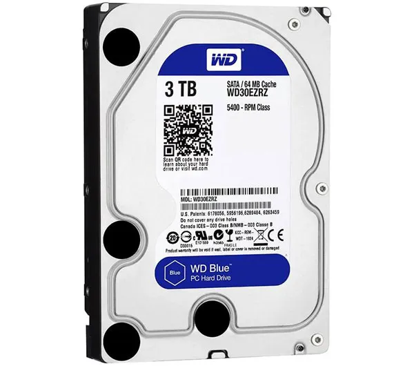 هارددیسک اینترنال وسترن دیجیتال مدل Blue ظرفیت 3 ترابایت