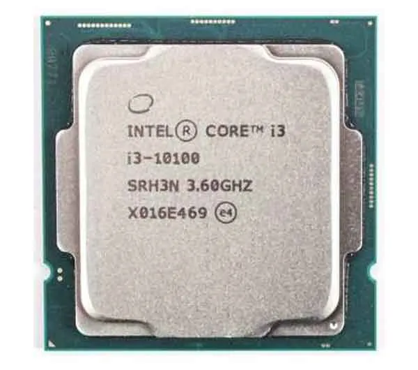 پردازنده مرکزی اینتل سری Comet Lake مدل Core i3-10100F بدون جعبه