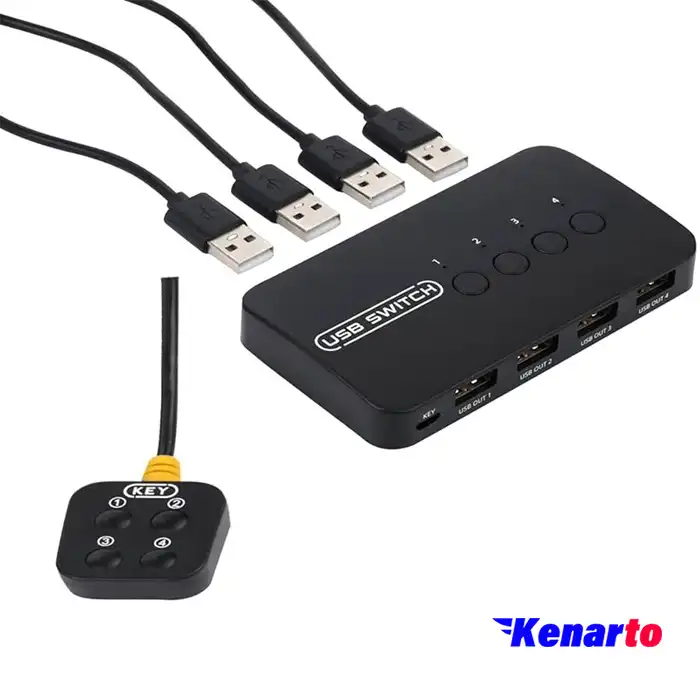 هاب سوئیچ اتوماتیک 4 پورت پرینتر USB