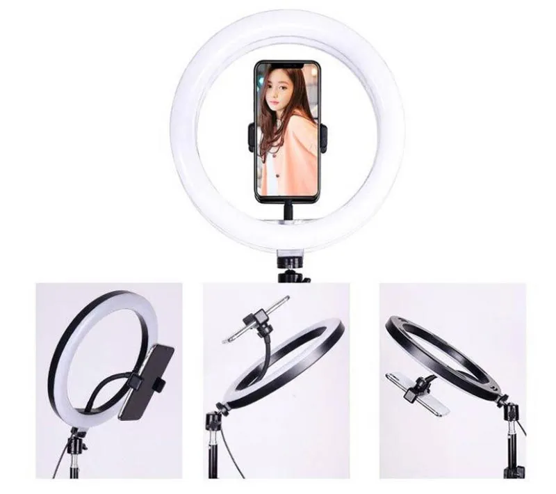 رینگ لایت پایه دار “Dimmable Portable 12