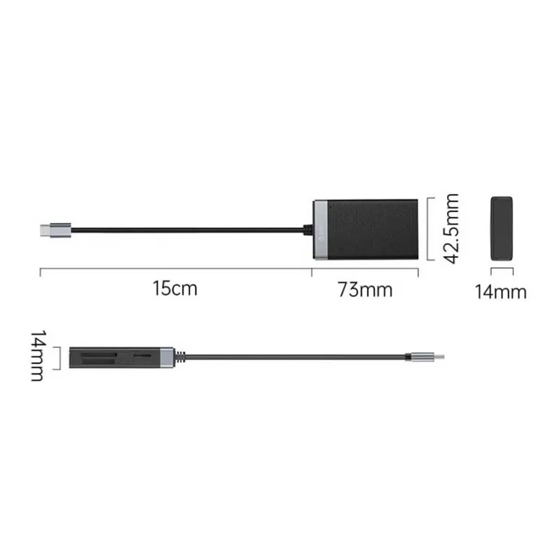 کارت خوان اوریکو مدل CL4T-C3-BK Type-c
