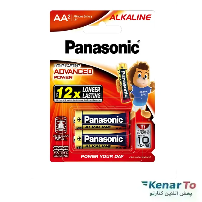 باتری قلمی آلکالاین پاناسونیک مدل Advance Power 1.5V بسته 2 عددی