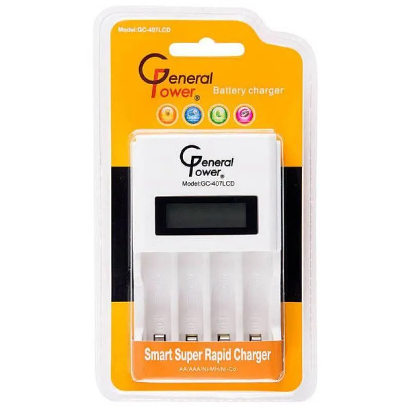 شارژر باتری جنرال پاور مدل GC-407LCD