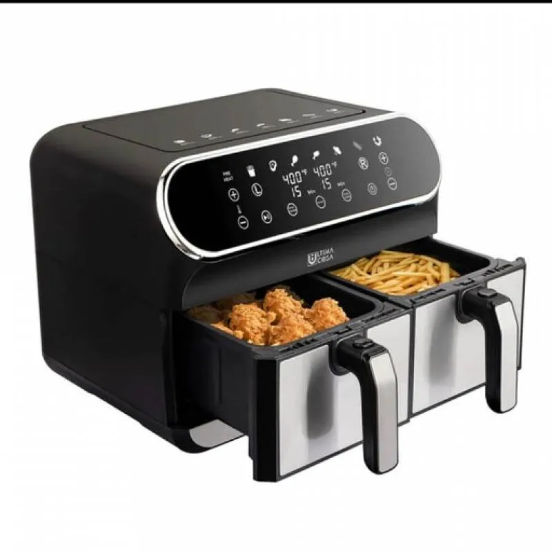 سرخ کن بدون روغن دو محفظه Ultima Cosa مدل UC-AF002B8DS 8L