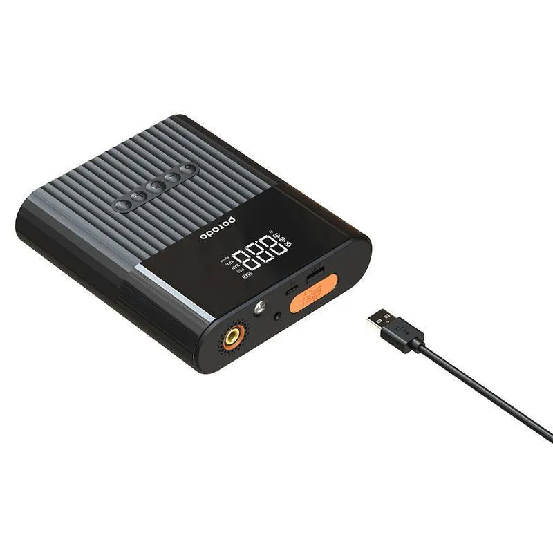 پمپ باد شارژی و پاور بانک خودرو پرودو مدل pd-2in1jsap