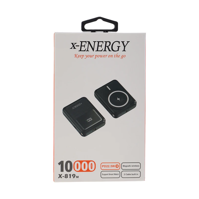 شارژر همراه ایکس انرژی مدل X-819M Magsafe PD 22.5W ظرفیت 10000 میلی‌آمپر ساعت