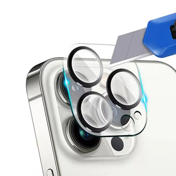 محافظ لنز دوربین گوشی موبایل دور مشکی مناسب گوشی Iphone 11