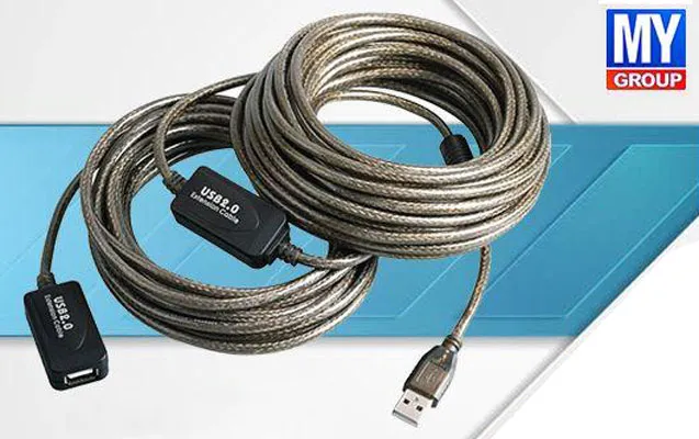 کابل افزایش طول USB 2.0 مای گروپ طول 20 متر برددار