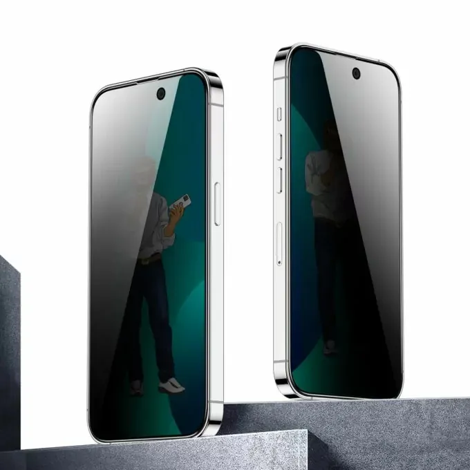 محافظ صفحه نمایش موبایل گرین لاین مدل 9H Steve Privacy مناسب برای گوشی موبایل اپل Iphone 14 Pro Max