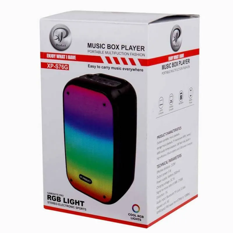 اسپیکر بلوتوثی قابل حمل ایکس پی پروداکت مدل XP-S76G