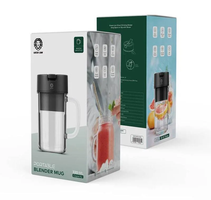مخلوط کن قابل حمل گرین لاین مدل GNPORMUGBK 320ml