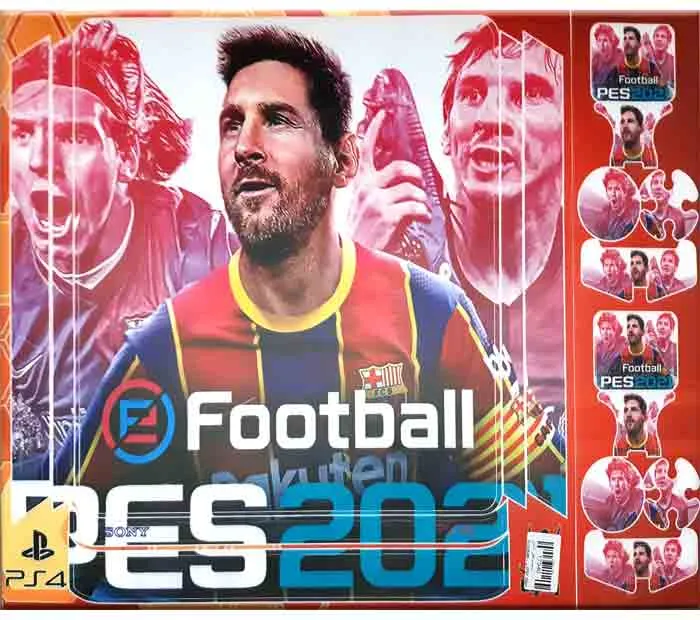 برچسب پلی استیشن 4 اسلیم طرح PES 2021-2