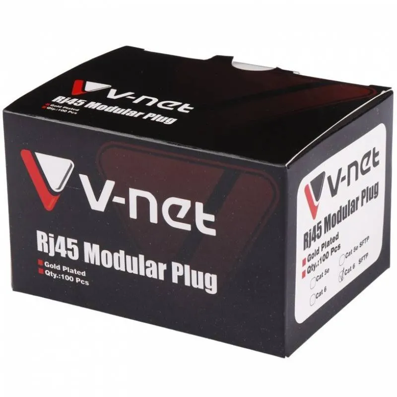 کانکتور Cat6 SFTP وی نت بسته 100 عددی