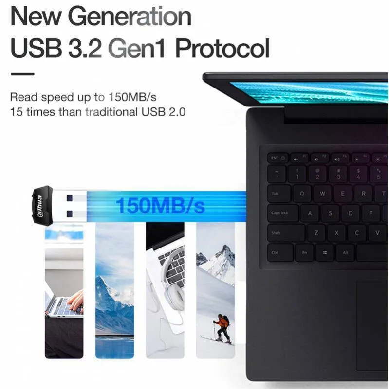 فلش مموری داهوا مدل  U166 USB3.2 ظرفیت 64 گیگابایت