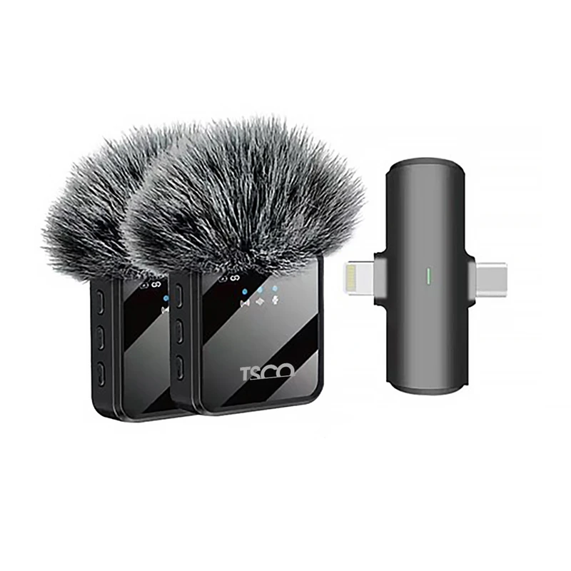 میکروفن یقه ای بی سیم تسکو مدل TMIC 5007 DUAL Type-C / Lightening