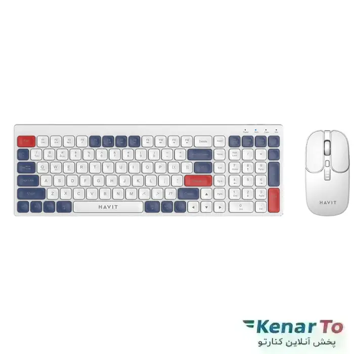 کیبورد و ماوس بی سیم هویت مدل KB-830WB