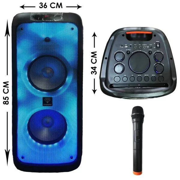 اسپیکر بلوتوثی قابل حمل دیاموند مدل DM-BX2100F