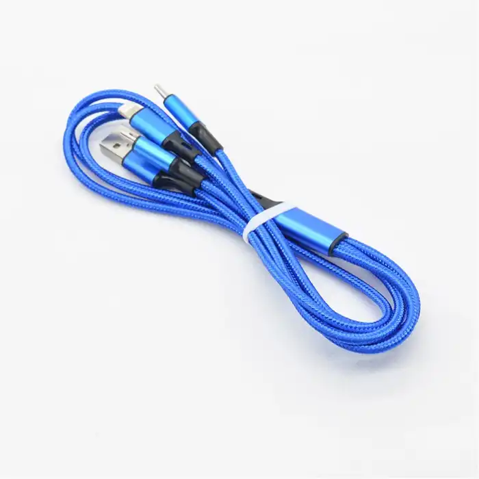 کابل تبدیل USB به MicroUSB / Type-C / Lightining انکر مدل AK-101 طول 1 متر